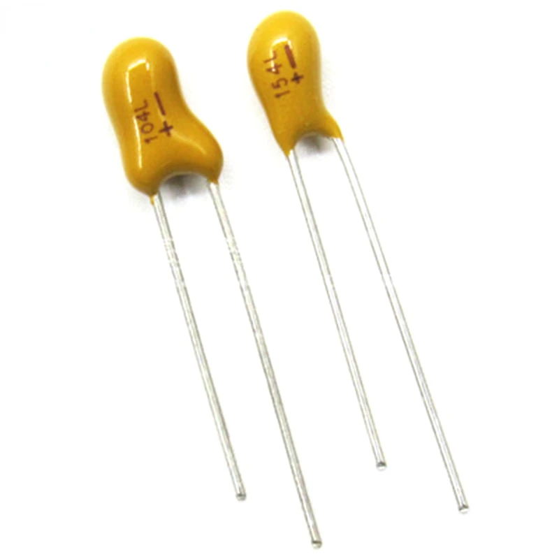 5 uds 10V 16V 25V 35V 50V condensador de tantalio 1UF 2,2UF 3,3UF 4,7UF 10UF 22UF 33UF 47UF 100UF 220uF 0,1uF 0,22uF 0,47uF 0,68uF DIP