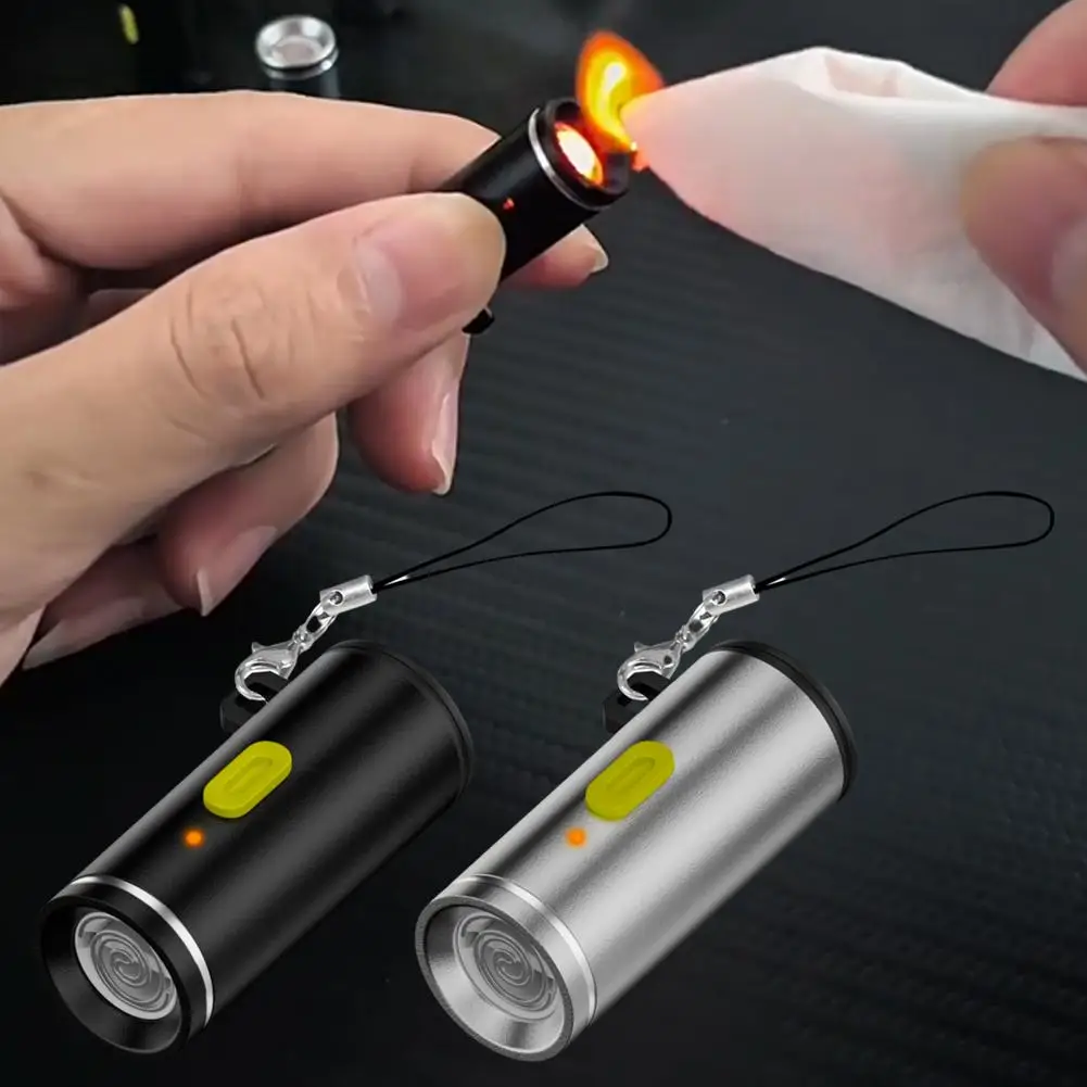 PHONEPACE Ultra - ¡Pequeño volumen! Encendedor enchufable tipo C, resistente al viento para uso al aire libre, preocupación, libre para viajes de negocios