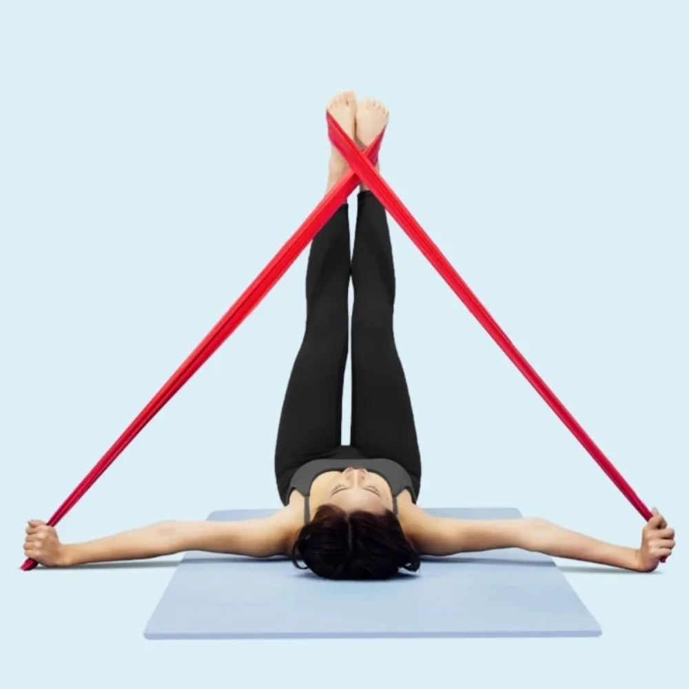 Długa taśma oporowa dla kobiet i mężczyzn, taśma oporowa do fitnessu i pilatesu
