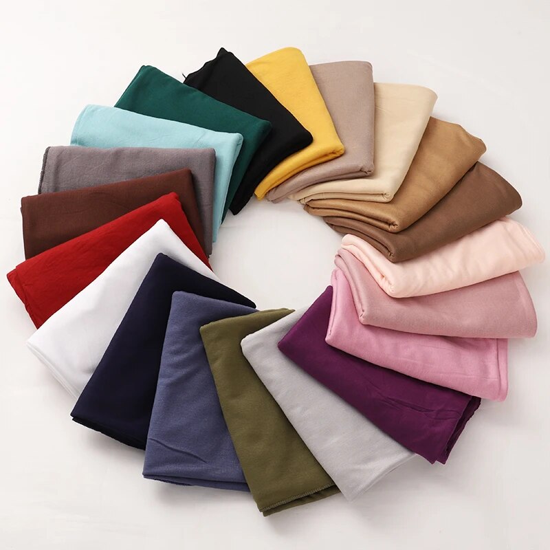 Camisa de algodão modal hijab cachecol longo xale muçulmano liso macio turbante gravata cabeça envoltórios para mulheres áfrica bandana 170x60cm