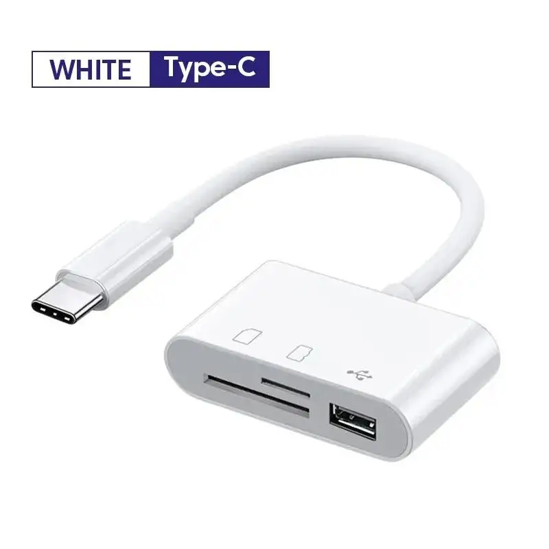 Fro 3 In 1 Typ-C Adapter Tf Sd Geheugenkaartlezer Otg Usb C Usb2.0 Kaart Connector Voor Samsung Xiaomi Macbook Usb Type C Adapter