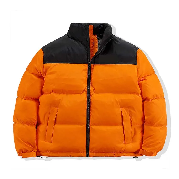 Mens inchado nfc designer puffer jaqueta parka corpo mais quente grosso casaco com capuz das mulheres inverno blusão gola com zíper jaqueta alta