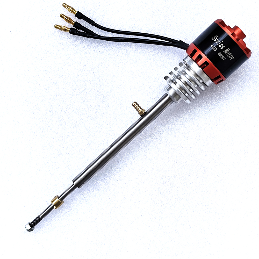 Arbre de pilote de moteur sans balais 4240 kv800, longue course de 210mm, moteur hors-bord de bateau, pièces de rechange