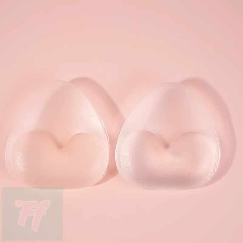 Almofada de peito de silicone inserção invisível engrossado maiô almofada de peito à prova dwaterproof água biquíni roupa interior grande transparente ampliar realçador