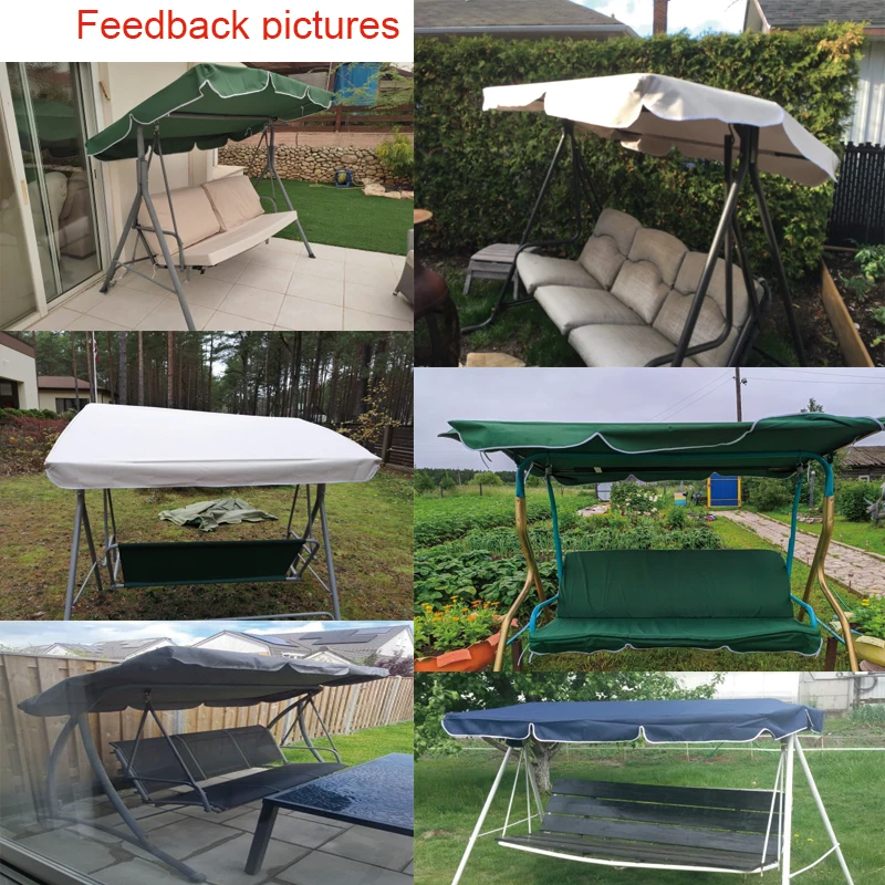 Cnsjmade Canopy for 2-3seats Swing chair 67x43"/170x110cm Waterproofed Polyester fabric canopy replacement,Custom made canopy