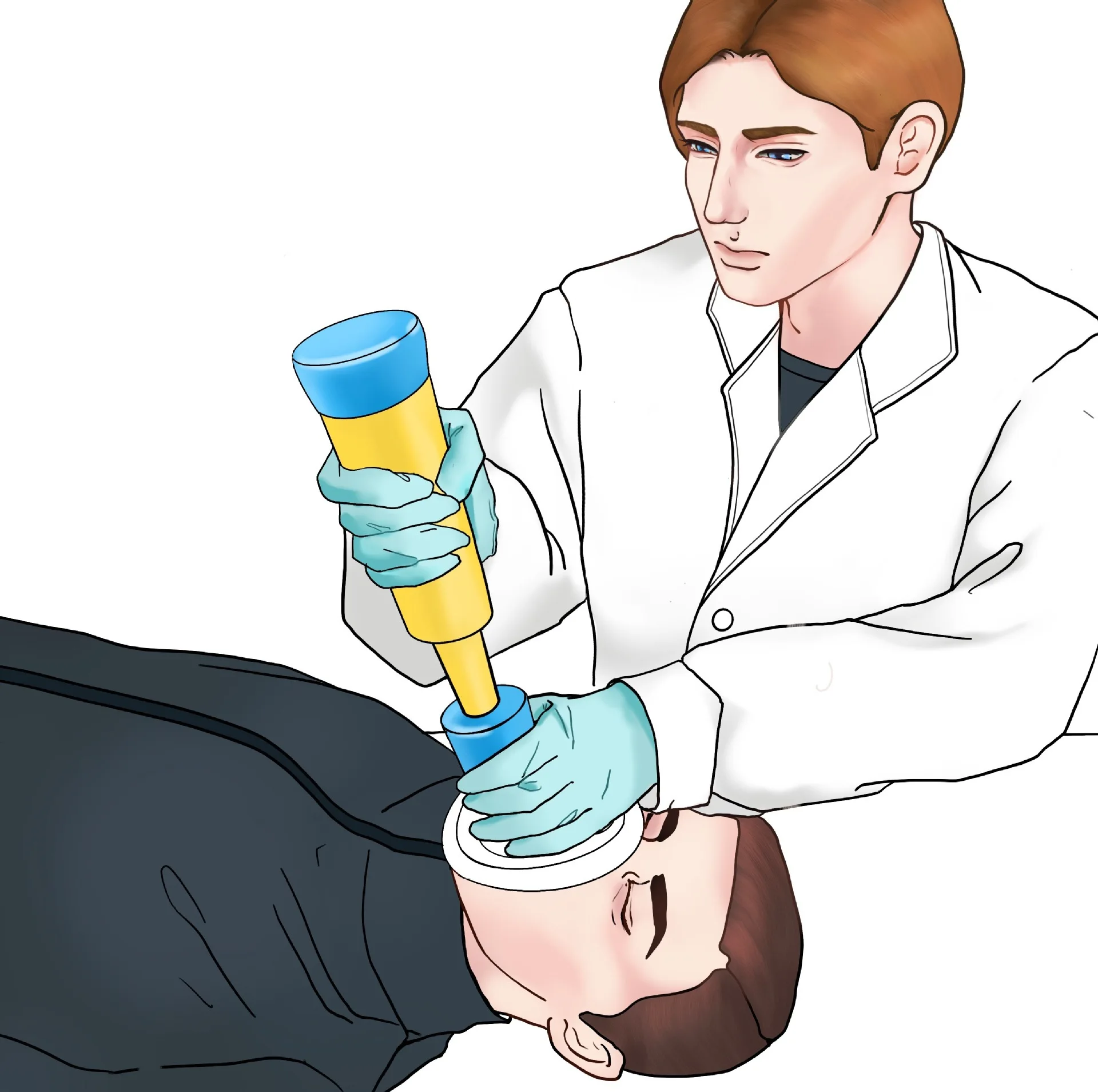 Anti-Erstickungsgerät, lebensrettende Saugkraft, Notfall-Anti-Sphhyxie-CPR-Trainingsmaske, Erste-Hilfe-Set für Erwachsene und Kinder, Heimbettung