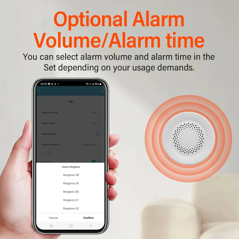 Tuya WiFi Sirene Alarm für Smart Home Security 100 dB Lautsprecher funktioniert mit Alexa Yandex Alice Tuya Smart Life