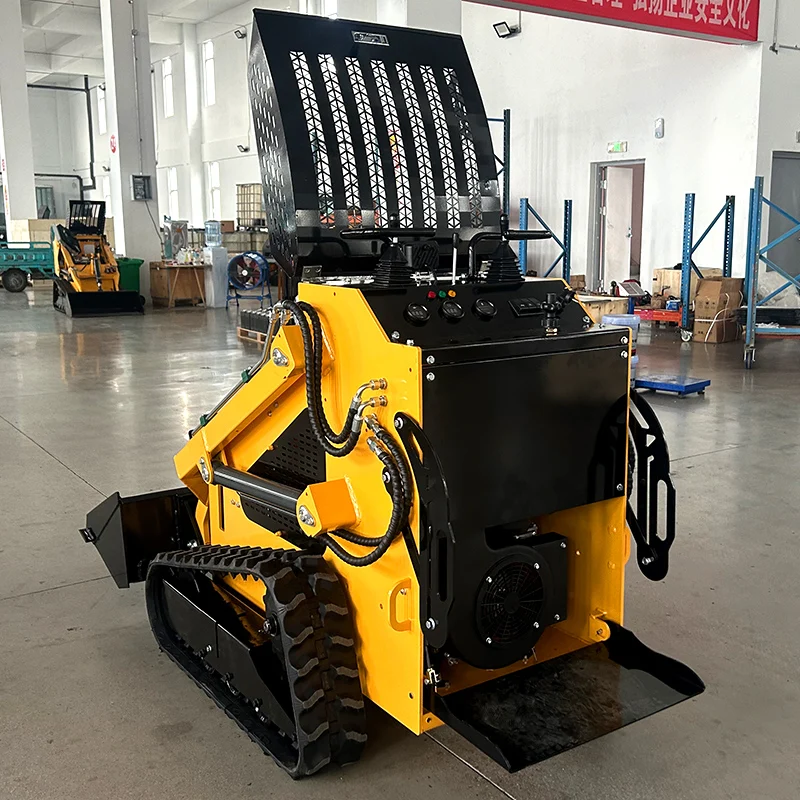 Customized Mini Skid Steer Loader EPA/EURO 5 Diesel Mini Home Garden Machine Track Loader