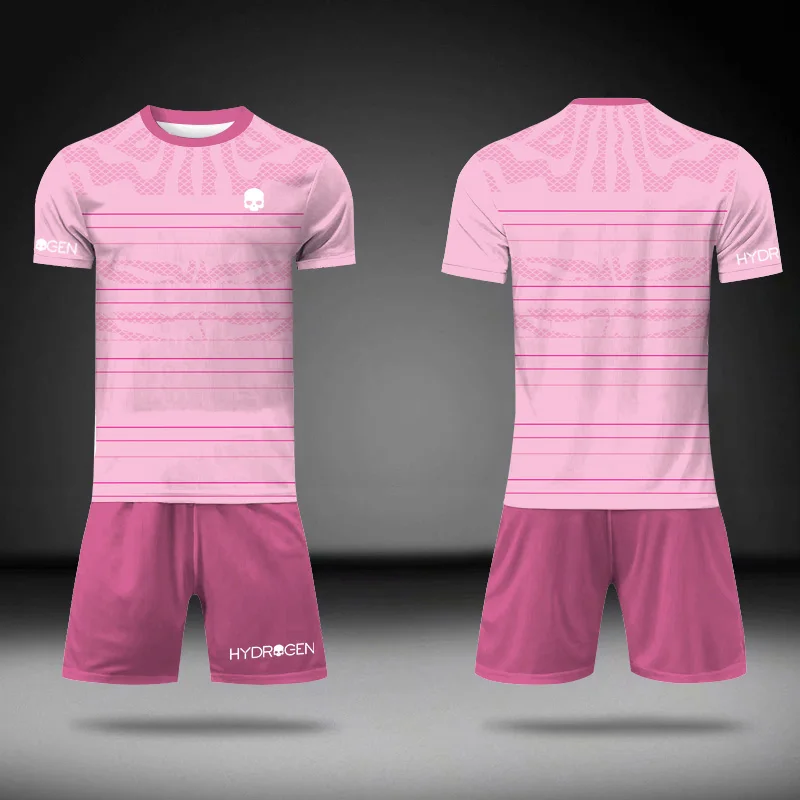 夏メンズ新しい特大ルーズスポーツウェアメンズストライププリントTシャツとショートパンツの2点セットテニスとバスケットボールカジュアルウェア