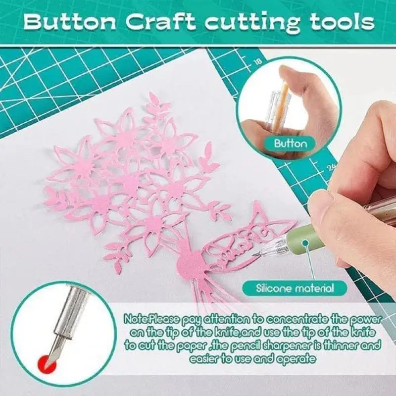 10-1PC กระดาษตัดมีดปากกา Art Utility มีด Scrapbooking ตัดเครื่องมือสติกเกอร์เครื่องตัดเทป Express กล่องมีด DIY Craft อุปกรณ์