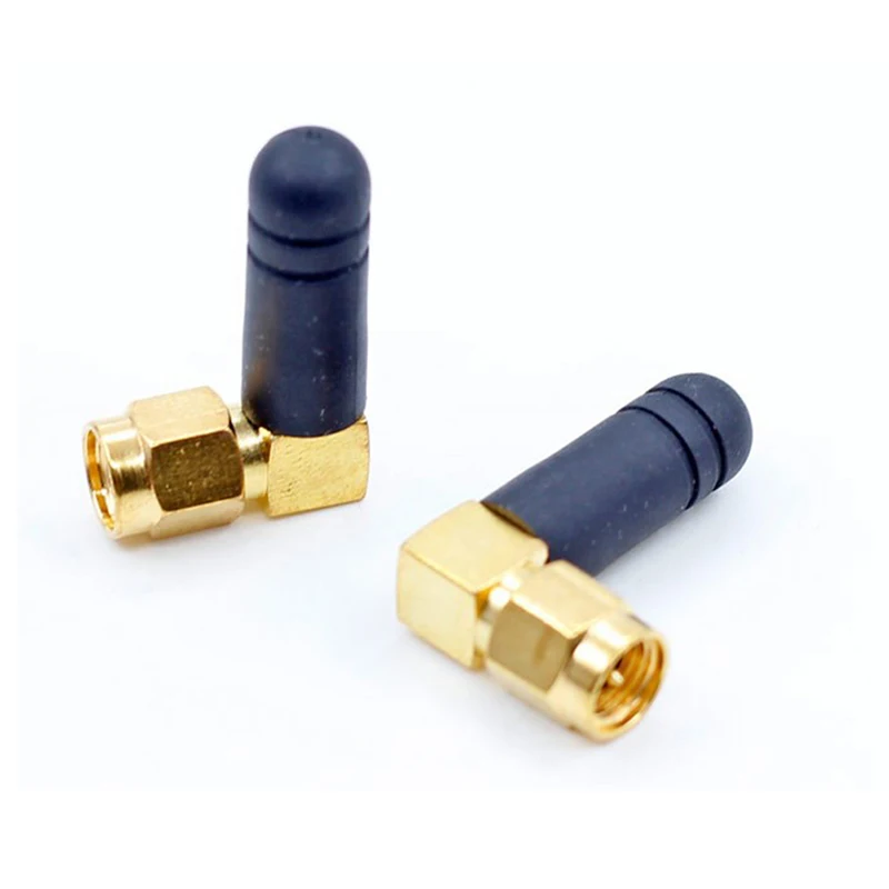 2PCS Mini Gomma 3dBi 2.4ghz WIFI Antenna SMA Maschio Router Antenne Bluetooth