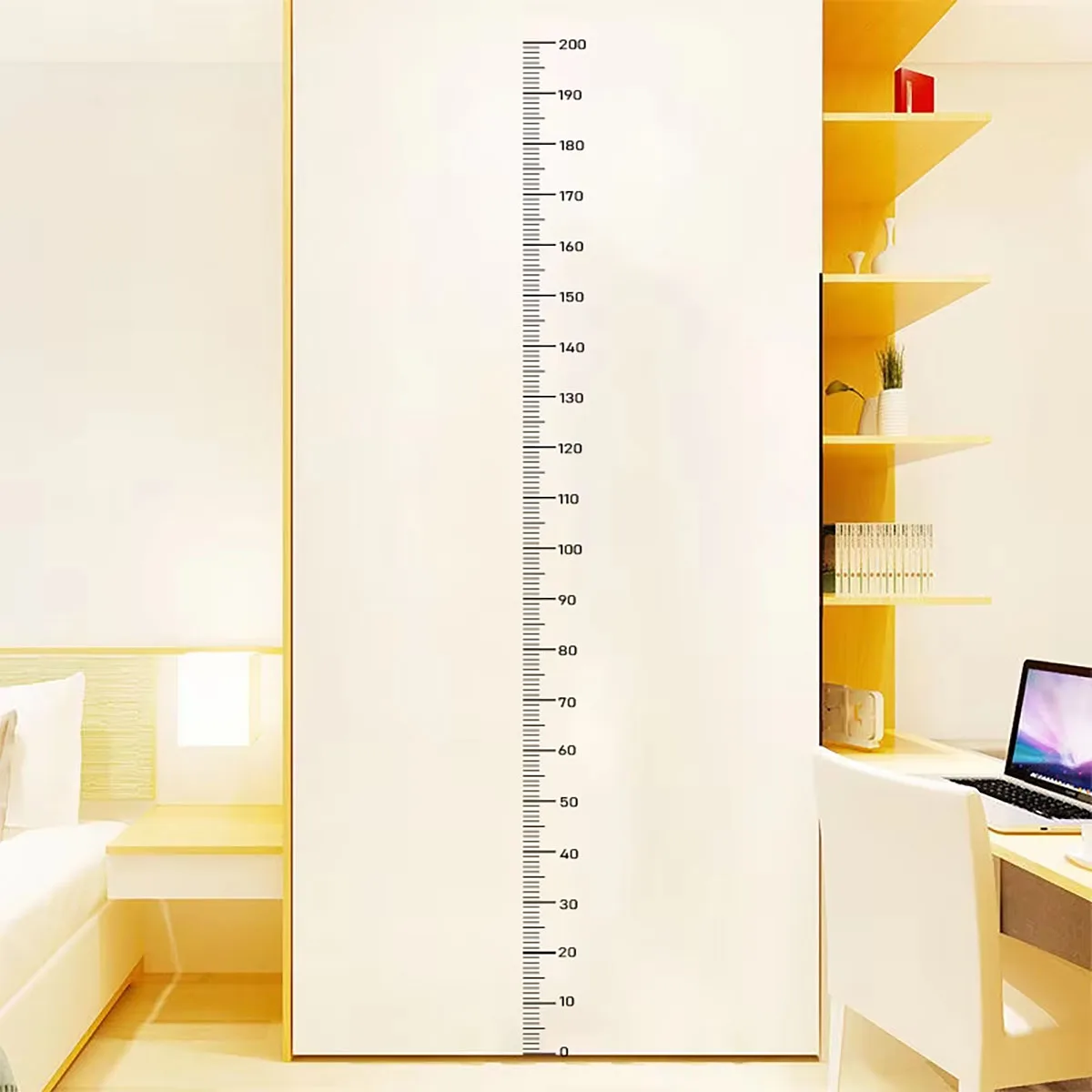 1 pegatina de altura de 0-200cm, pegatina para sala de estar, dormitorio de estudiantes de secundaria, pared autoadhesiva impermeable de altura Pa