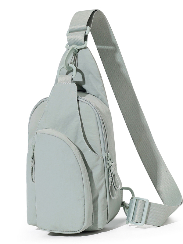 Bolsa Transversal Casual Versátil e Leve para Mulheres, Estilo Mochila de Peito, Bolsa de Ombro Única para Esportes e Lazer