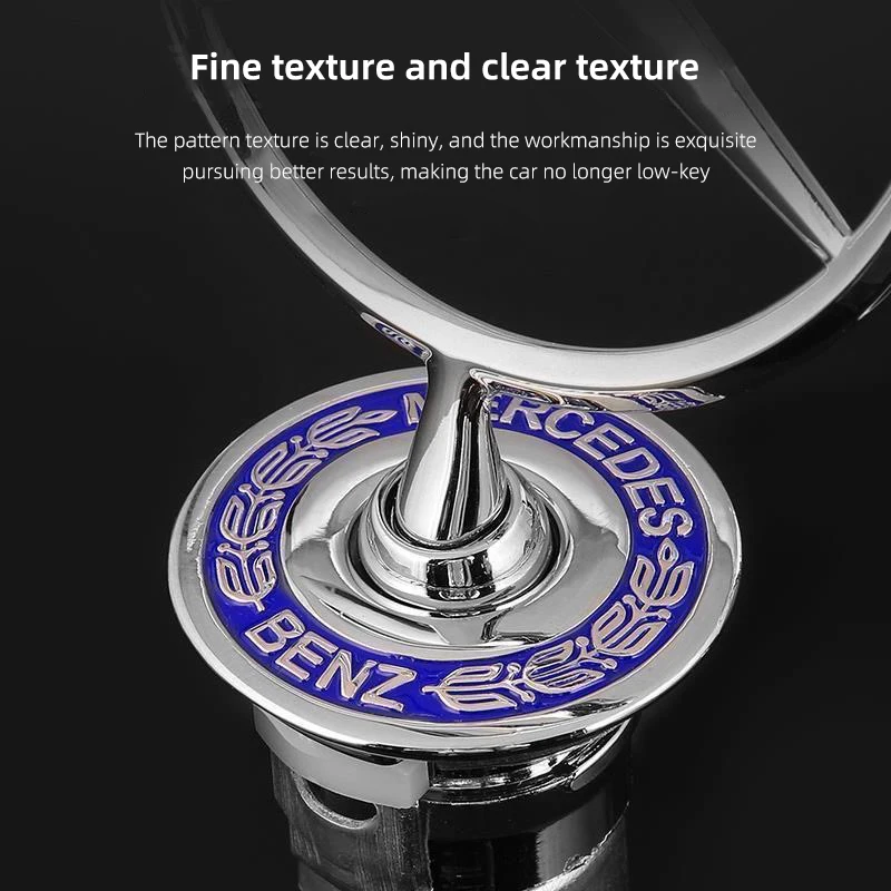 車のエンジンフードエンブレムフロントボンネットクロームマークアクセサリーメルセデスベンツ AMG W204 W205 W203 W211 W212 W213 W201 W210 W124