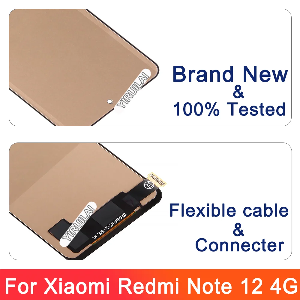 Tft para xiaomi redmi note 12 4g 23021raaeg 22111317i display lcd tela de toque digitador assembléia para redmi note 12 4g lcd