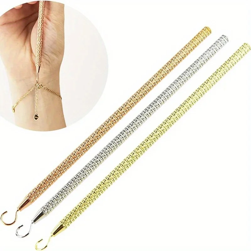 1 peça ferramentas de pulseira assistente de joias, equipamento de fixação e gancho de assistente de pulseira, acessórios de uso de pulseira