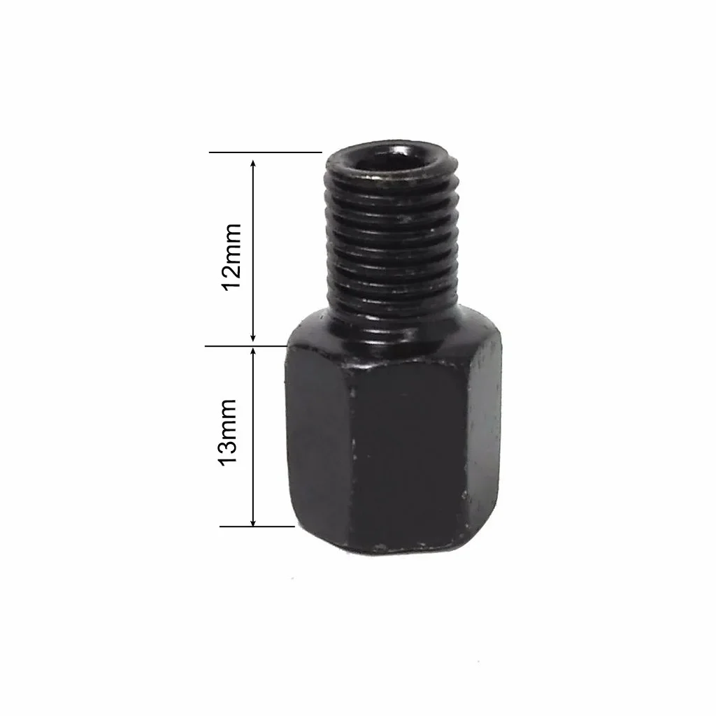 Adaptador de espejo negro M10 M8 10MM 8MM adaptadores de espejos retrovisores para motocicleta tornillos de perno de conversión de rosca derecha izquierda