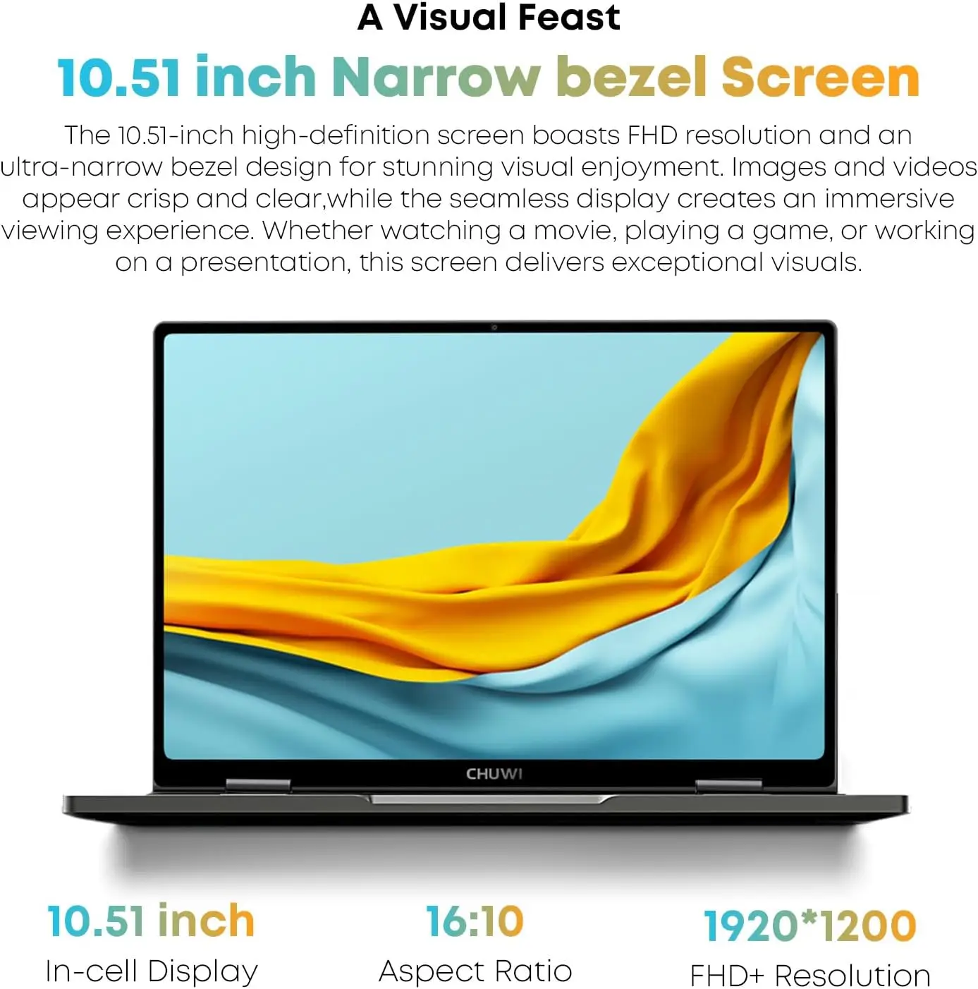CHUWI 미니북 X 2-in-1 노트북 인텔 N150(최대 3.6GHz) 512GB ROM 12GB/16GB LPDDR5 10.51인치 2K FHD IPS 윈도우 11 노트북