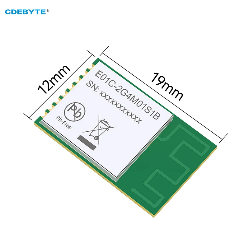 Si24r1 2,4g rf spi modul pin zu pin kompatibel mit nrf24l01 cdebyte E01C-2G4M01S1B langstrecken spi pcb antenne 2m luft geschwindigkeit