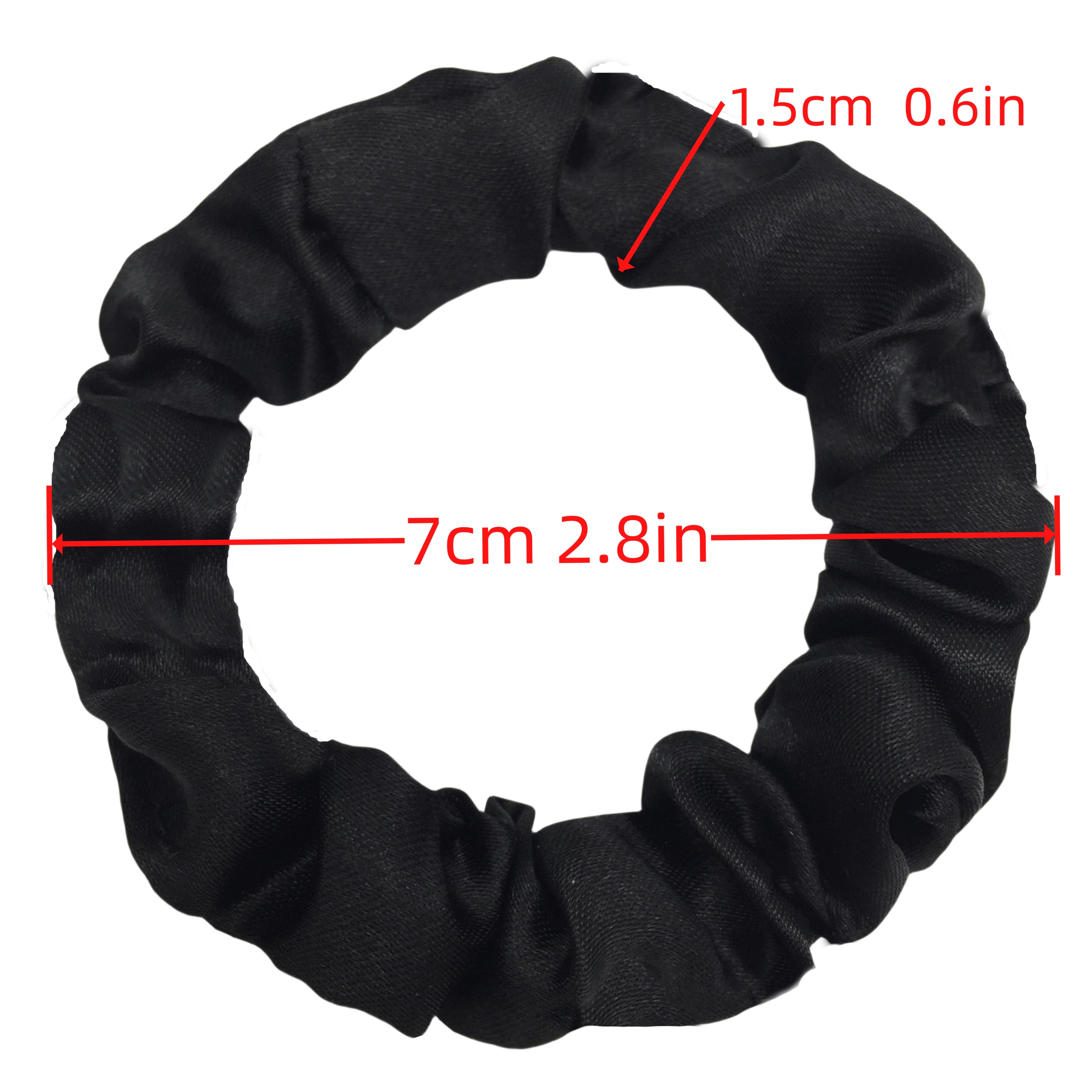 Coletero elegante para mujer, banda de goma, diadema elástica, accesorios para el cabello, coleteros de satén de seda, cuerda para el cabello de Color sólido, 3/5/6 Uds.