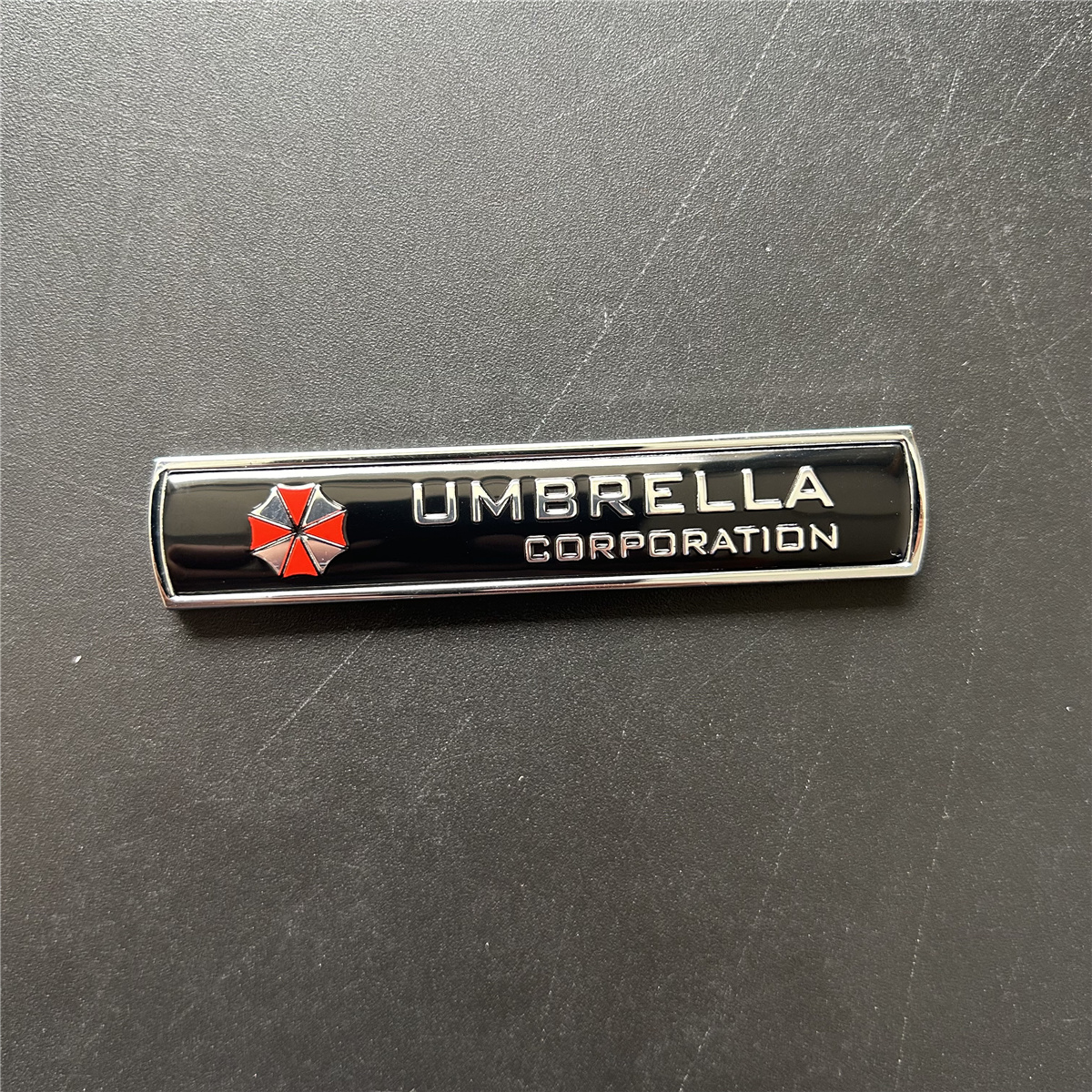 Paraguas de aleación de aluminio 3D para coche, 1 piezas, pegatinas para coche, calcomanías, emblema, decoraciones, insignia, accesorios para coche