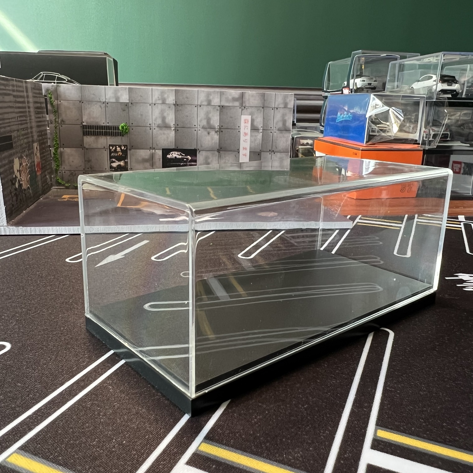 1/64 1/32 1/43 Caja de exhibición acrílica de coche modelo fundido a presión (excluido el coche)