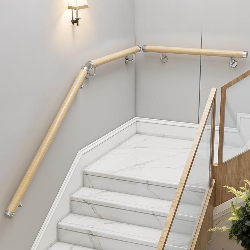 Anti-Slip Solid Wood Handrail-European Wall-Mounted Stair Railing for Elderly Safety Kindergarten/Corridor&Home Indoor Guardrail