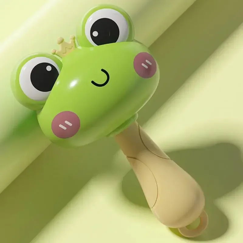 Cute Frog Duck Maracas for Music Enlightenment Creative Baby Musical Instrument Rattle Shaker Toys Kids Birthday Baptism Gifts