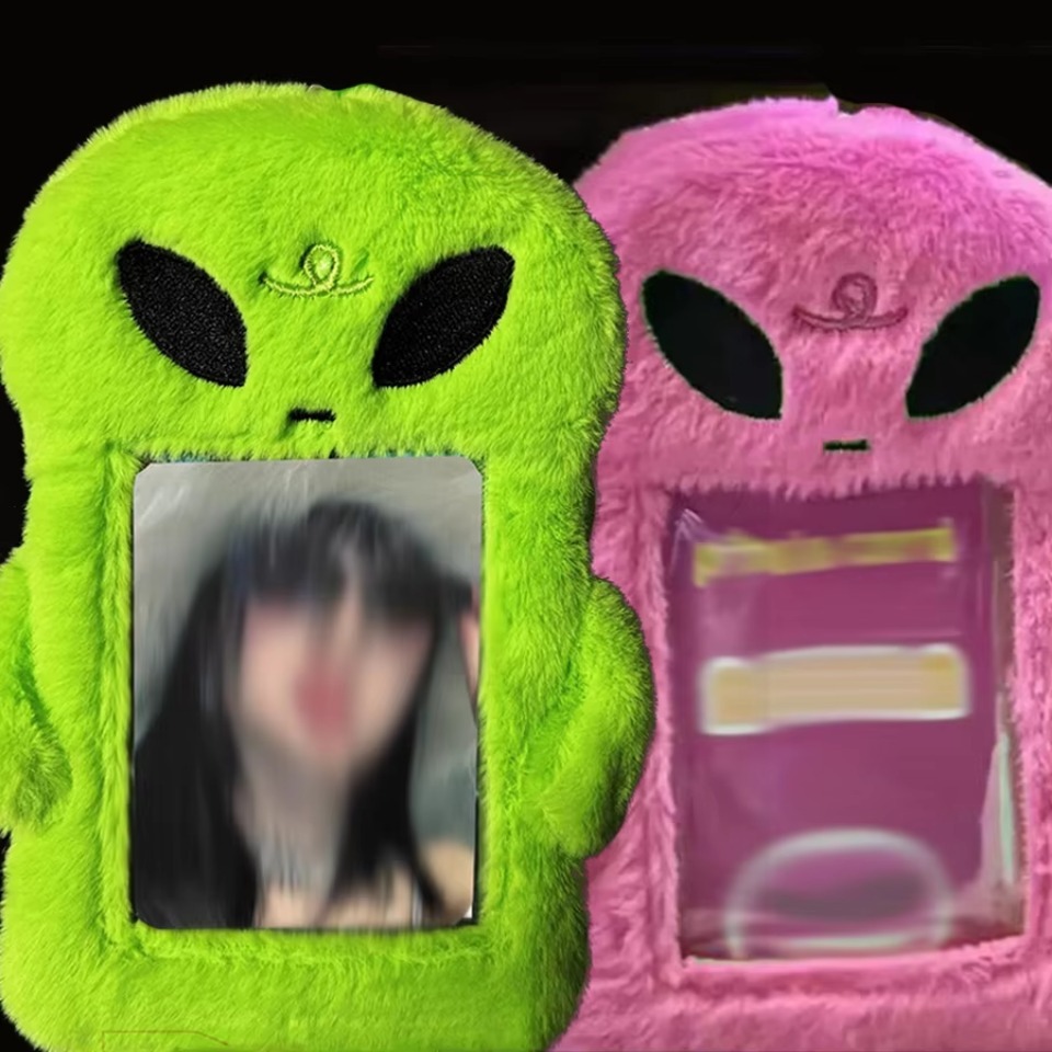 1PC Fluffy Plush Card Holder Soft Cute Stationery Photocard Bus Card Sleeve ID Bank Credit Card Protector