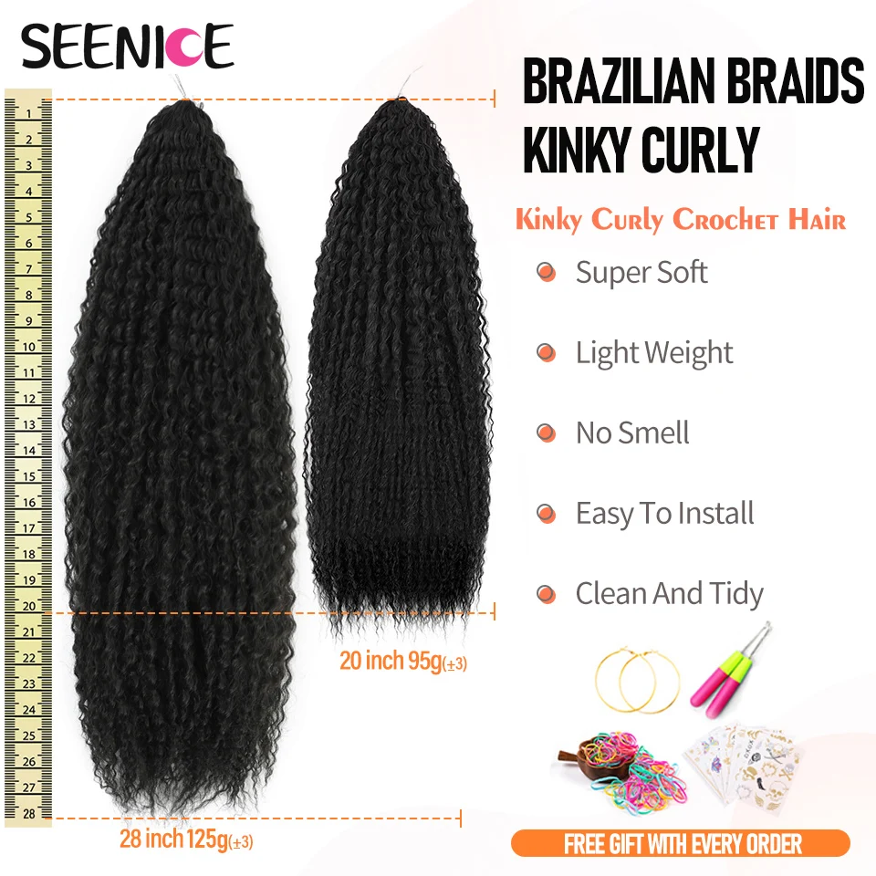 ブラジル三つ編み合成かぎ針編みヘアアフロカール編組ヘアエクステンション女性のためのアフリカ編組変態カーリーヘア OmbrePink