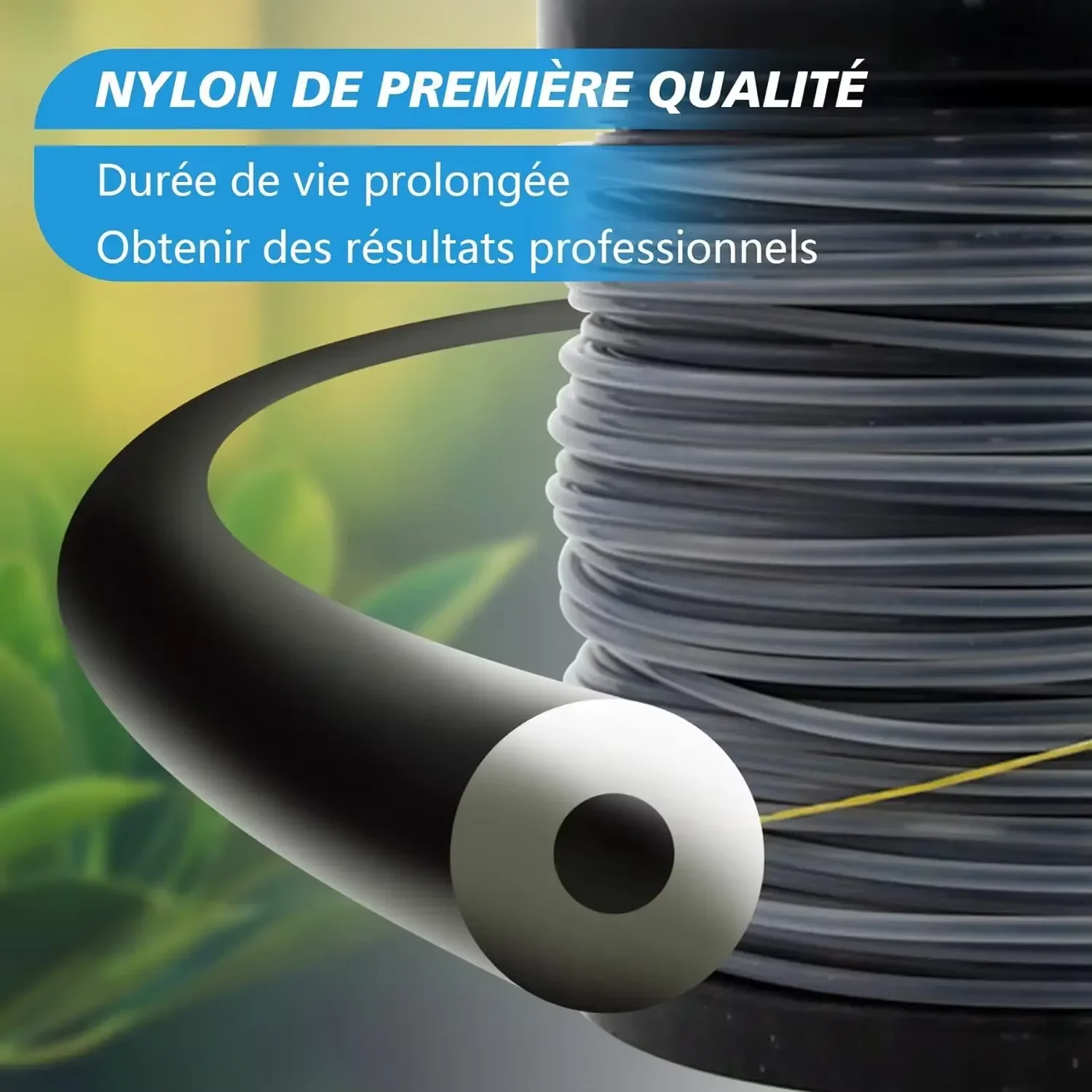 2.0/2.4/2.7/3.3/4.0mm×1LB Pentagram Grass Cut Strimmer Line Round Star Graphite Filling Cord Wire String Lawn Mower Accessories