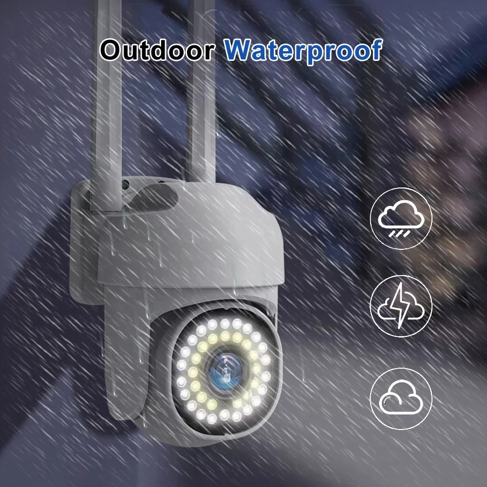 YOOSEE HD Câmera IP 3MP 5MP WiFi PTZ Câmera de segurança externa Câmera Wifi Detecção de movimento Rastreamento automático Câmera IP de áudio bidirecional