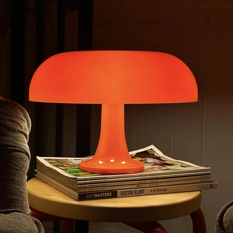 อิตาลี Designer LED โคมไฟเห็ดสําหรับห้องนอนห้องนั่งเล่นข้างเตียงโคมไฟตกแต่งโมเดิร์น Minimalist โคมไฟตั้งโต๊ะ