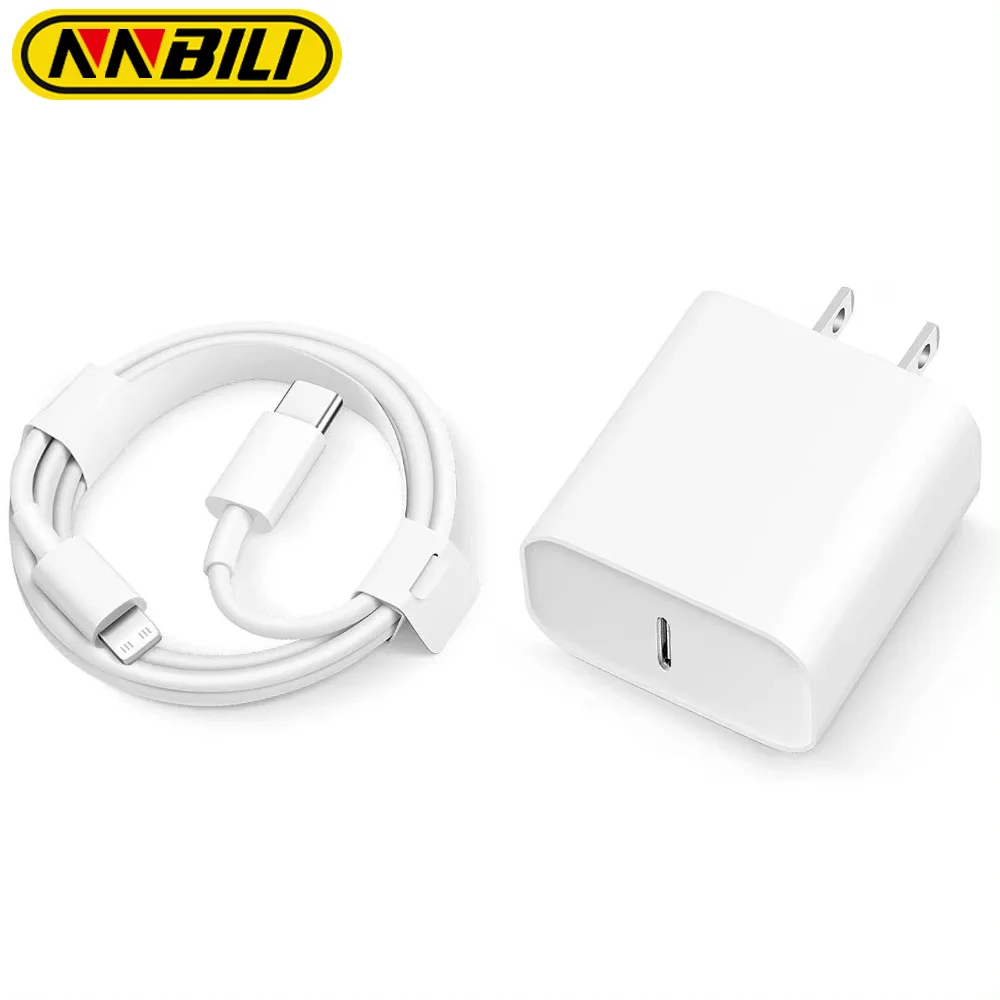 NNBILI PD 20W Caricabatterie rapido per iPhone 11 12 13 14 Pro Max XR X XS Max 8 Plus Caricatore del telefono Cavo da 3,3 piedi Accessori di ricarica rapida