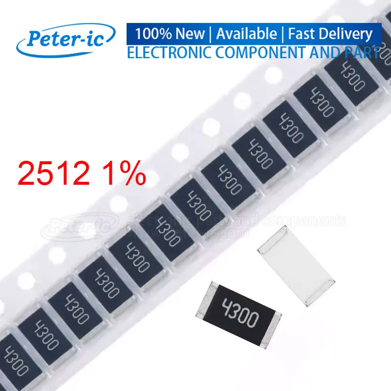 (10 uds) resistencia SMD 2512 1W 1% R001 R002 R003 R005 R008 R010 R015 R020 R025 R030 R050 R100 R200 R220 R330 R470 R500 0R 1R00 10R