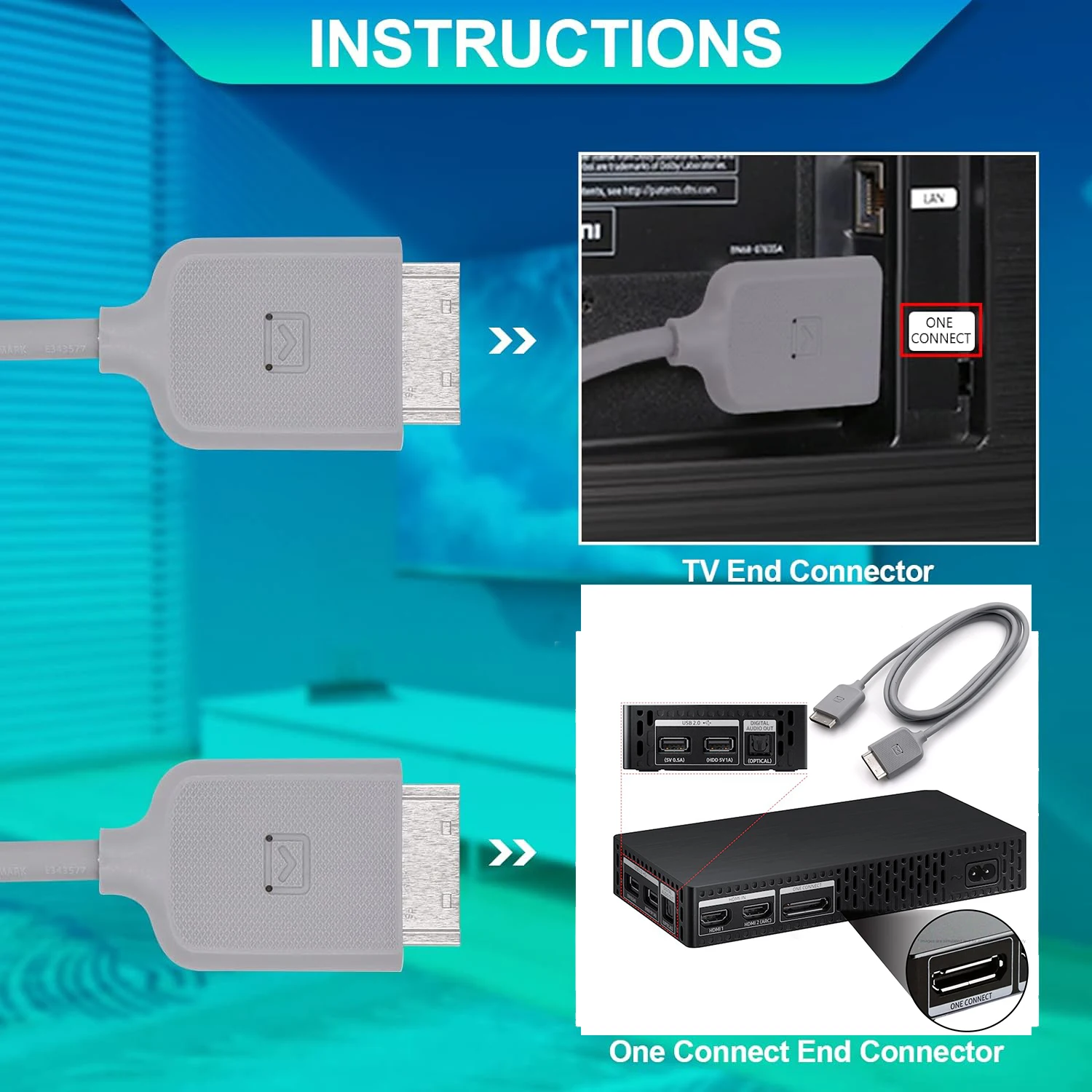 สายเชื่อมต่อ BN39-02615A สำหรับโทรทัศน์จอจอ32นิ้ว QN32LS03TBF QLED QN32LS03TBG QN32LS03BBF SOC1000T BN44-01083A BN96-49140X