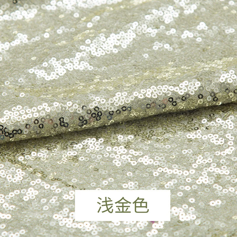 1/2/3/4/5M Sequins เสื้อผ้าผ้าโดยเมตรผ้าปูโต๊ะพื้นหลังตกแต่งงานแต่งงานผ้าพันคอ Party ชุดเย็บวัสดุ