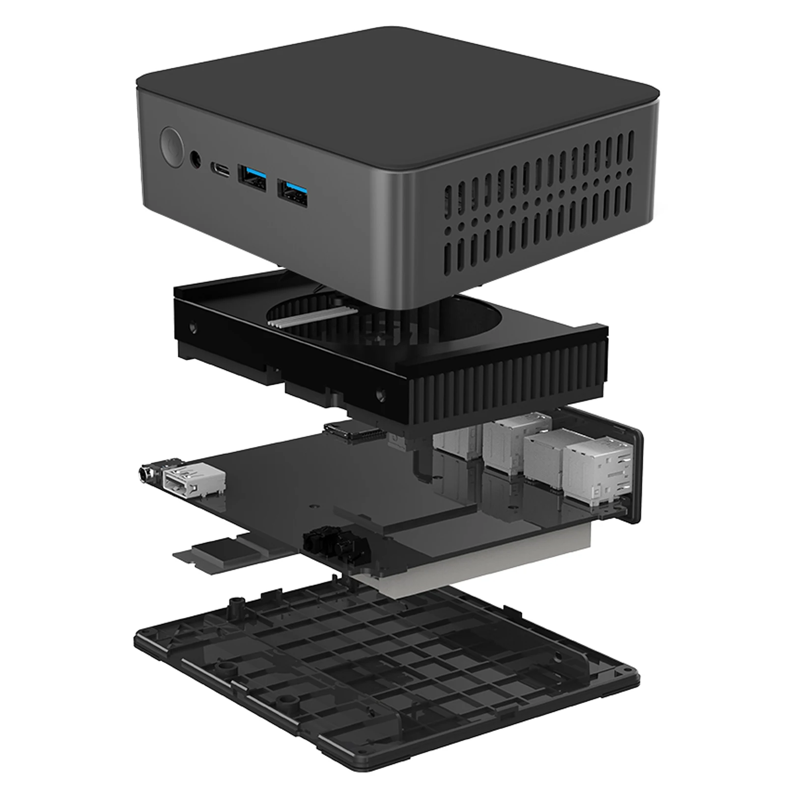 Super Mini PC N5A 16 GB + 512 GB, CPU: N5A 12450H, 8 core, 12 thread, DDR5 4800, fino a Max Hz, Windows 11pro