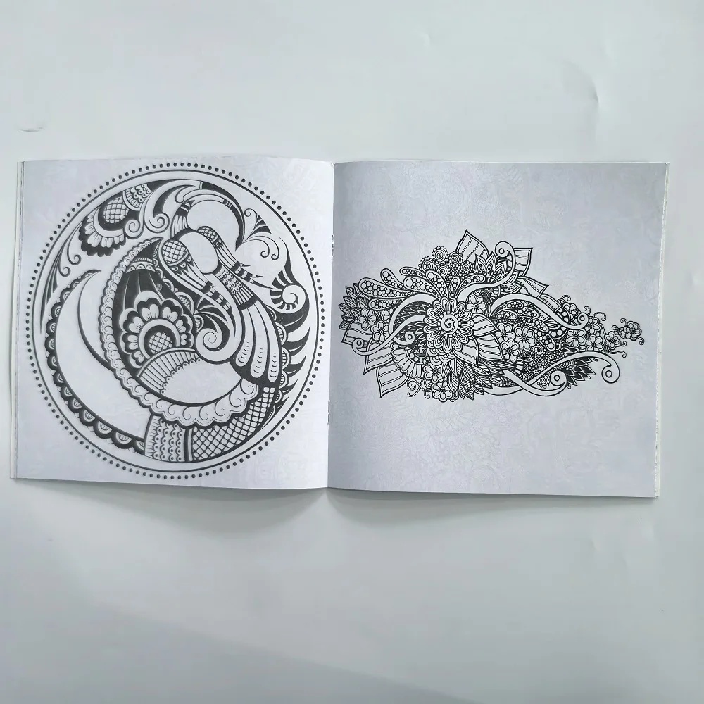 1 STKS 24 Pagina's Mandalas Bloem Kleurboek Voor Kinderen Volwassen Graffiti Tekening
