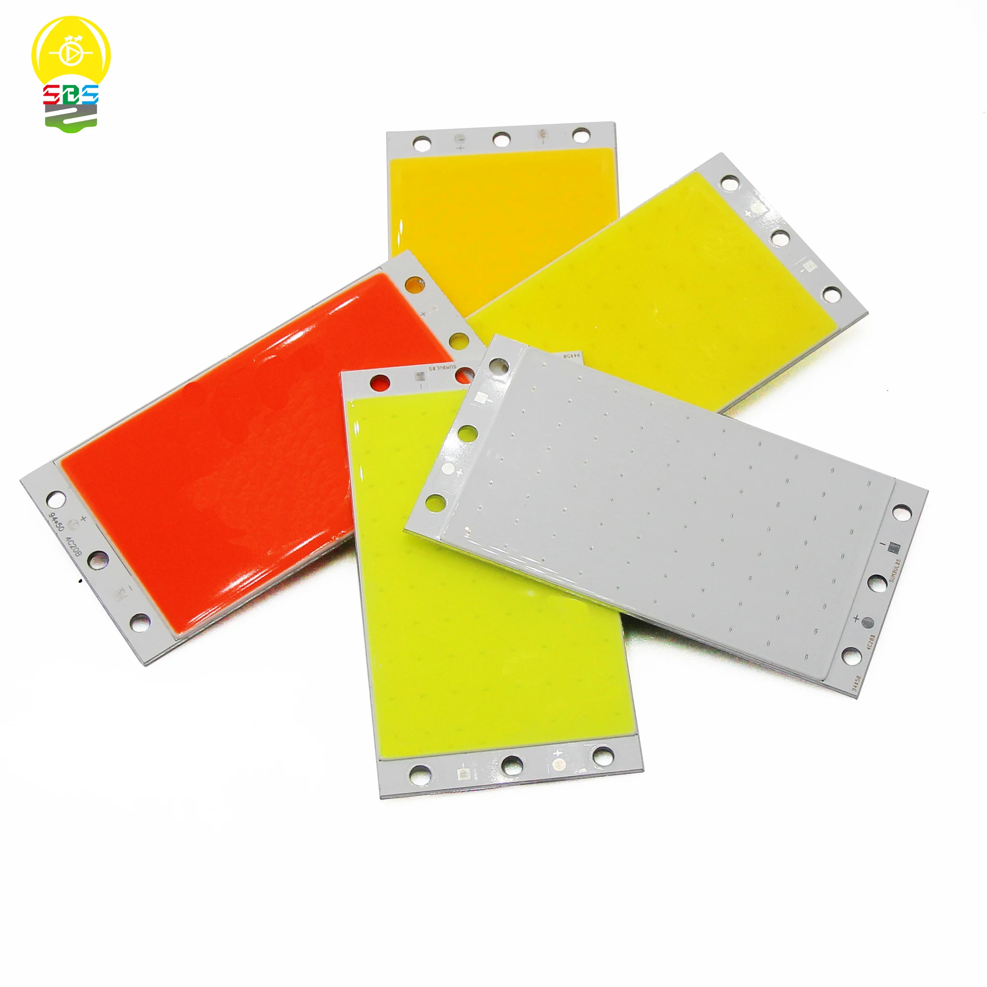 94X50 Mm 15W COB LED Dải Đèn Mô Đun 12V 1600LM Ultral Sáng Ấm Thoáng Mát trắng Xanh Chip COB Trên Tàu Ma Trận Bóng Đèn LED