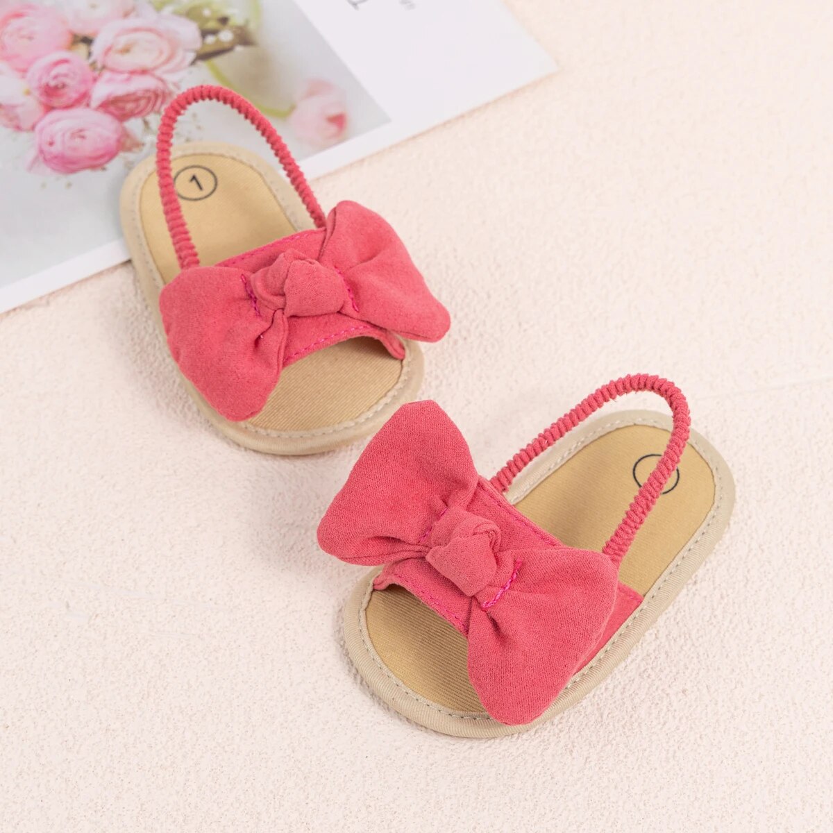 Sommer Baby Mädchen Sandalen Mode Bogen Weiche Sohle Casual Schuhe Baumwolle Bequeme Kleinkind Schuhe Strand Baby Sandalen 0-18 monate