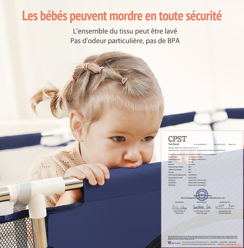 PANGDUpunBaby-Parc pour enfants, aire de jeux pour bébé, aire de jeux pour enfants de 6 mois à 6 ans, piscine à balles, clôture de sécurité intérieure
