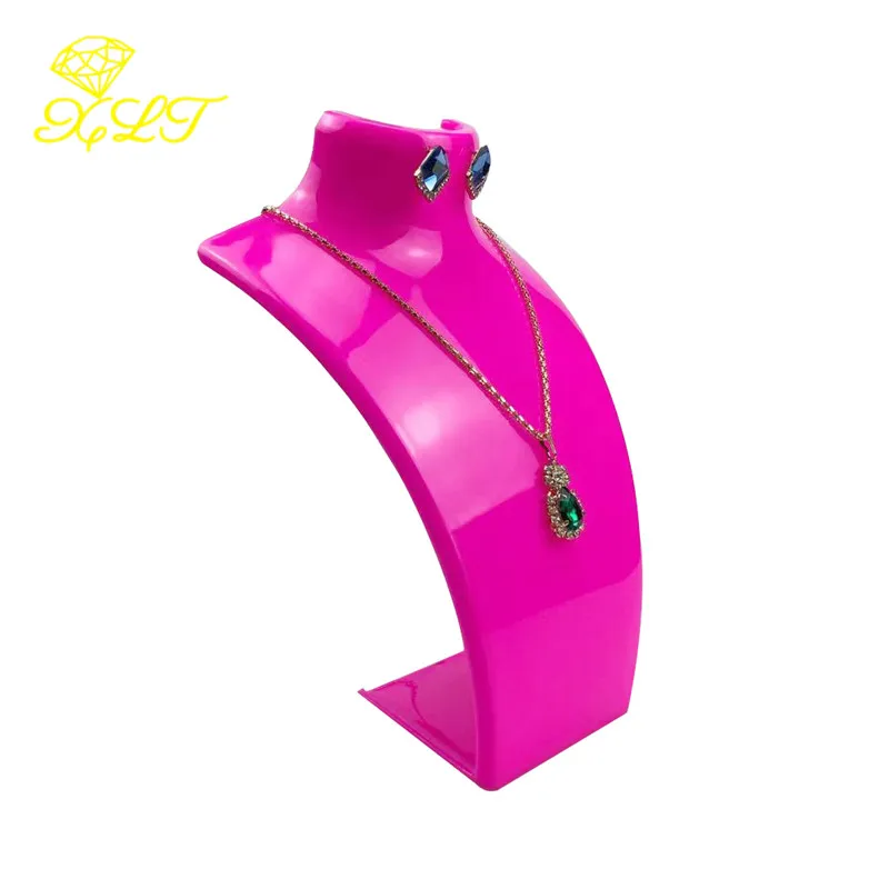 4 kleuren acryl mannequin ketting sieraden display houder hanger oorbellen versieren tentoonstelling display stand plank