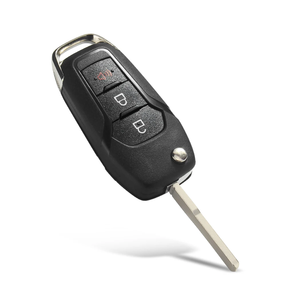 KEYYOU 新車のキーケースシェルフォードエスコートフュージョン Mk2 2013 2014 2015 2016 自動 2/3/4 ボタンスマート HU101 フリップキーケース