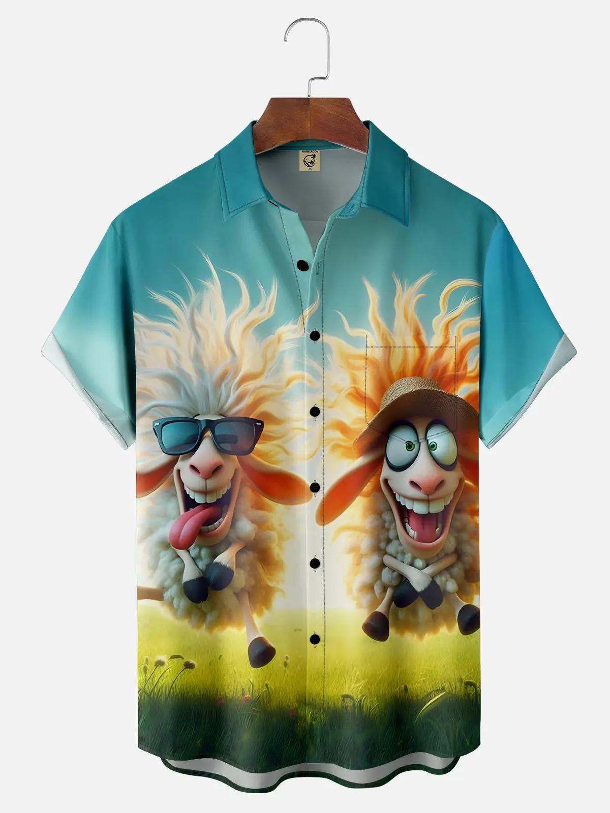 เสื้อเชิ้ตผู้ชายลายกราฟิกสัตว์การ์ตูนแขนสั้นแห้งเร็วพิมพ์ลาย3D เสื้อผ้าผู้ชายเสื้อแฟชั่นแนวสตรีทฤดูร้อน