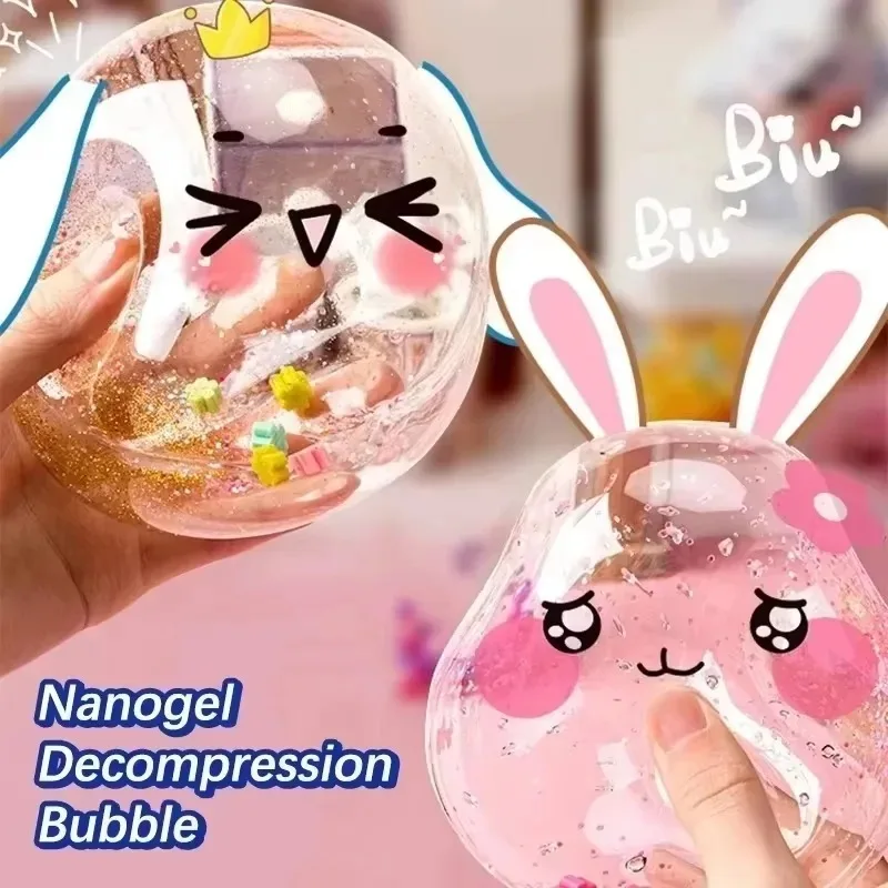 Nano cinta hecha a mano globo Material conjunto bola de descompresión suave colorido globo de descompresión interacción entre padres e hijos DIY 2025