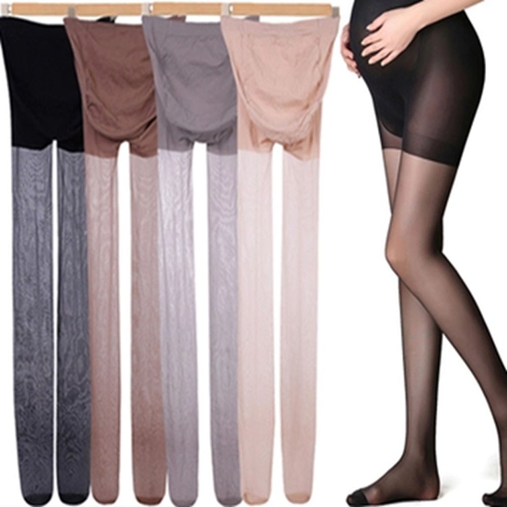 1 unidad de mallas de maternidad ajustables, ropa de embarazo, pantalones de maternidad, pantimedias para mujeres embarazadas, medias de seda, ropa de maternidad