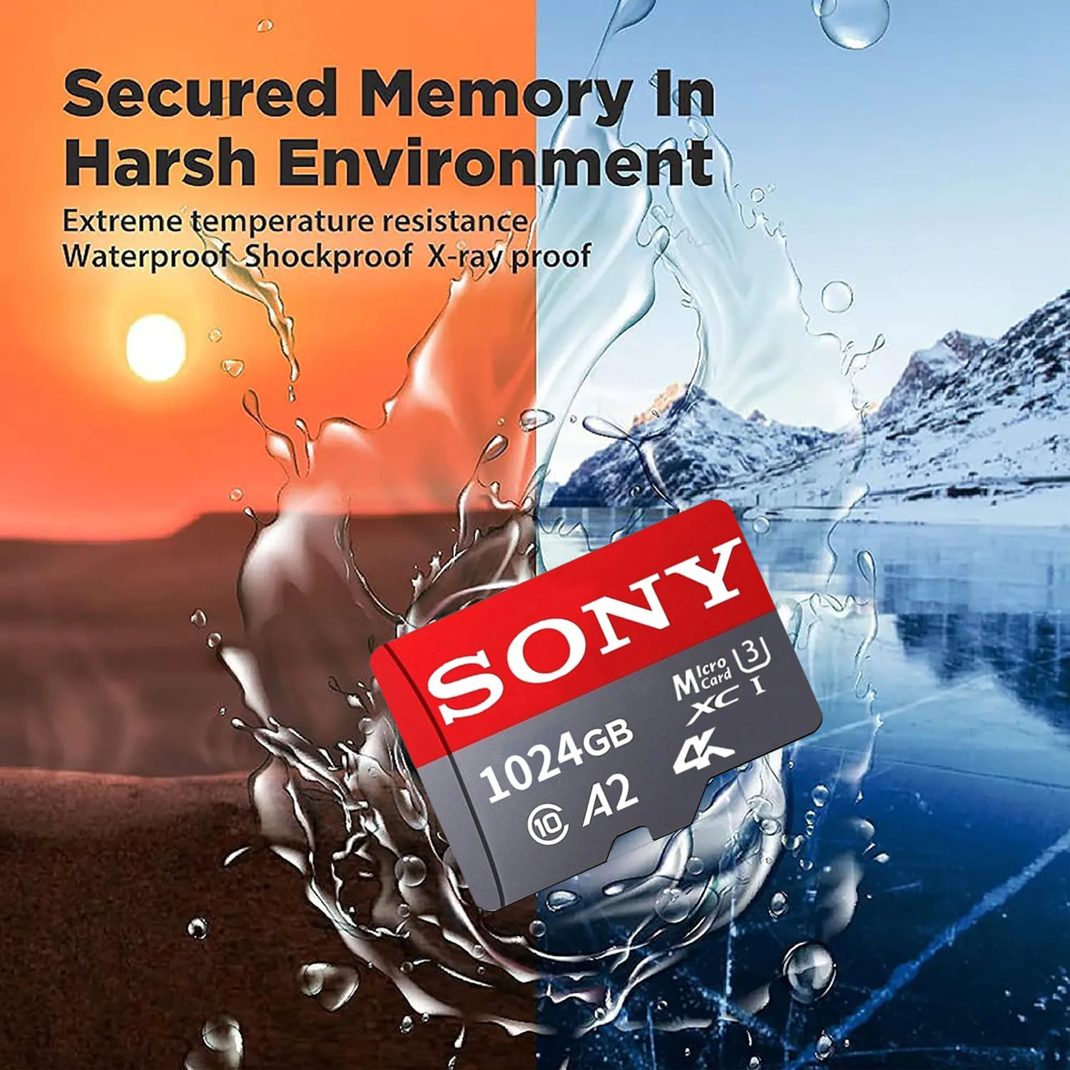 SONY SD Memory Card Extreme Micro TF SD Card 1TB 512GB 128GB 256GB U3 V30 4K Full Memory Flash Cards For Phone Computer Camera