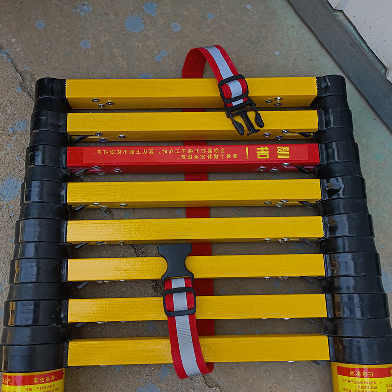 Custom Wholesale Fiberglass Step Ladder Telescopic Extension Ladder Insulation Safety 6 Ft 2 Meters Custom For Construction