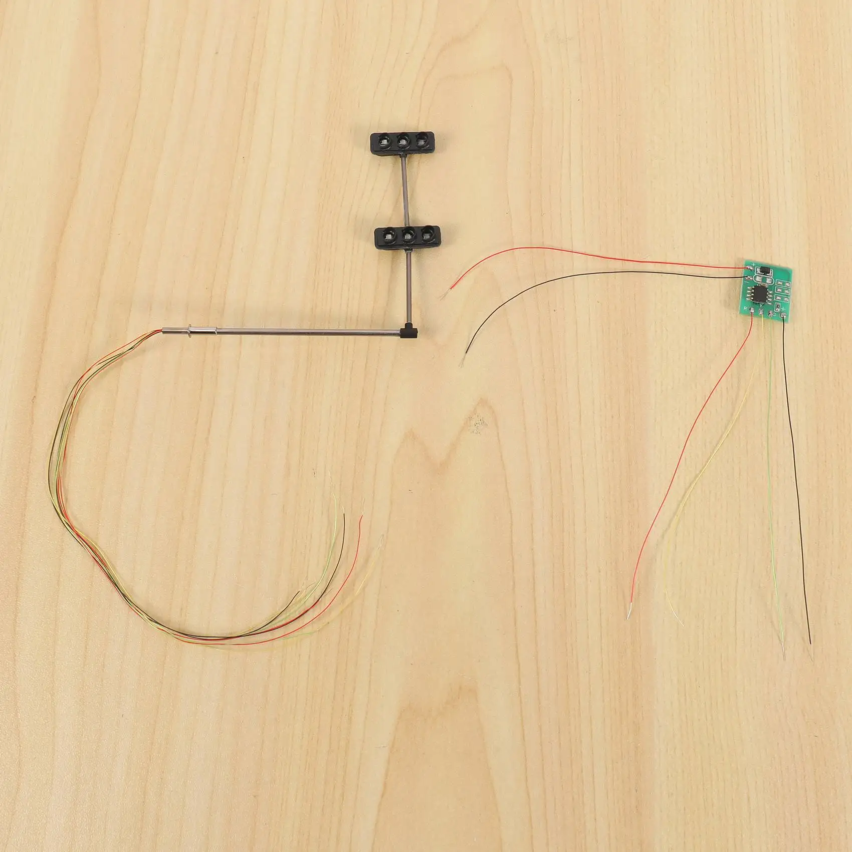 M18K-3 Color Traffic Light Signals Ho Oo Scale Model 6Led For Diy Sand Table Crossing Street Construction Model 4